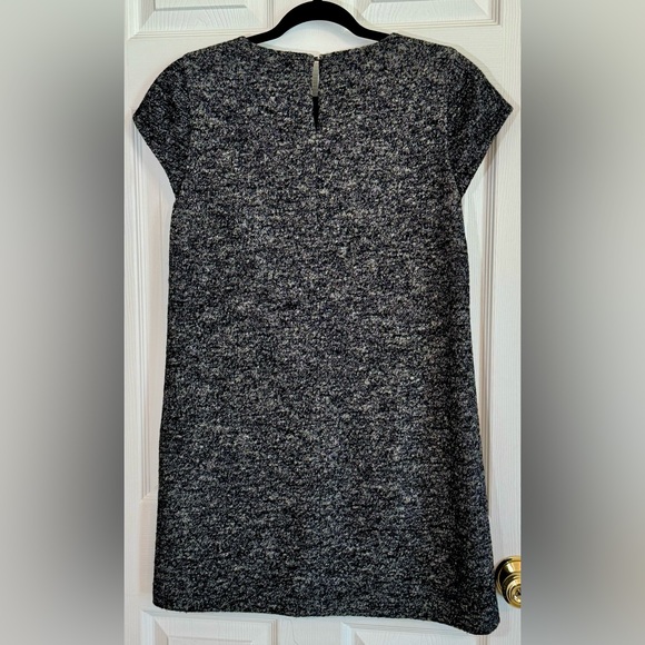 Madewell Gray Mini Dress with Black Pockets - Picture 7 of 8